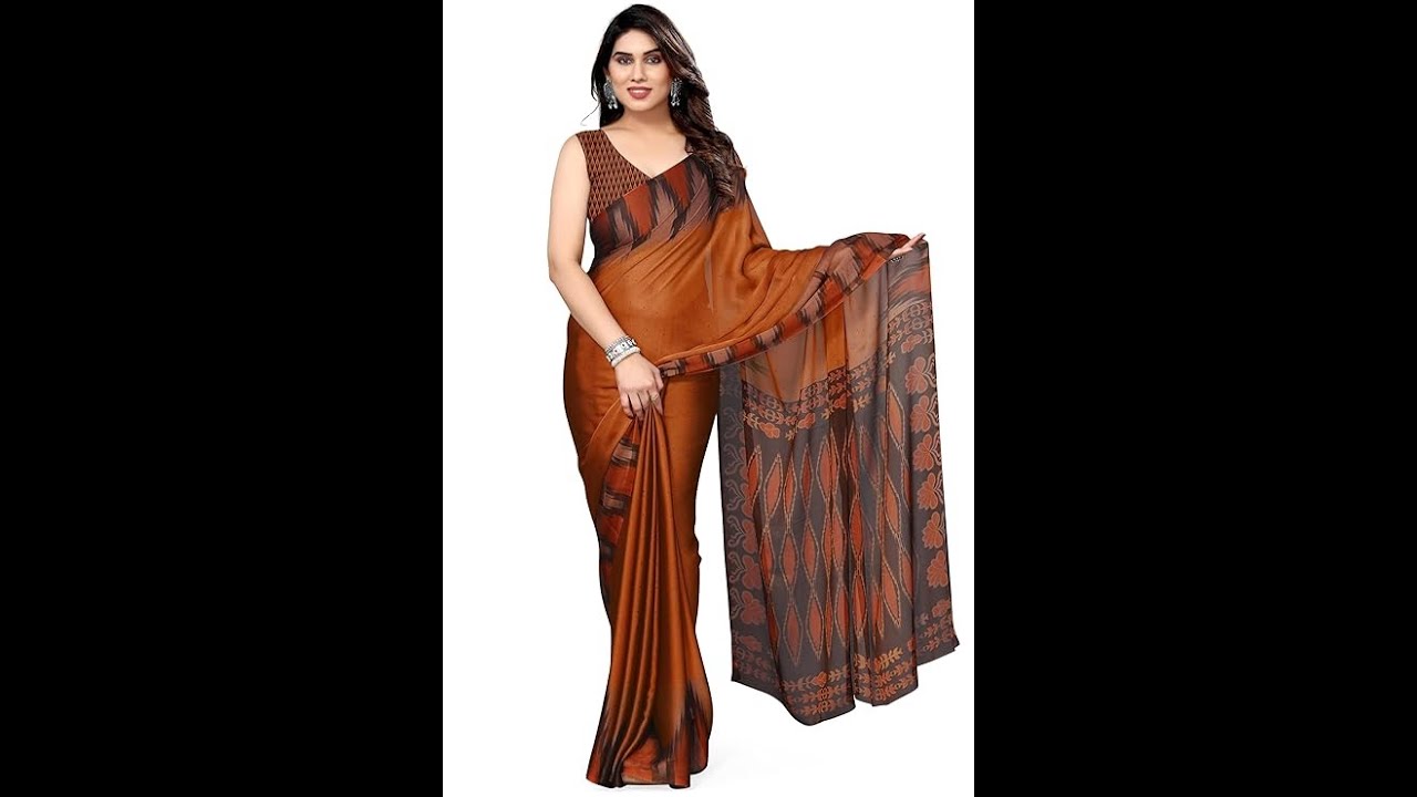 19 VarityColors MIRCHI FASHION Chiffon Printed Saree with BlousePiece🌸 StylishEthnicWear@Just ₹479/-