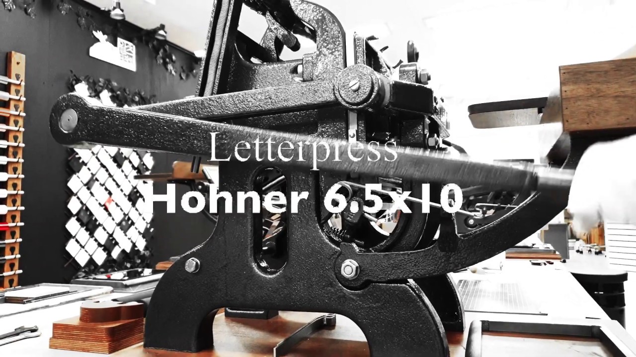 Hohner 6.5 x 10 Letterpress_tabletop letterpress