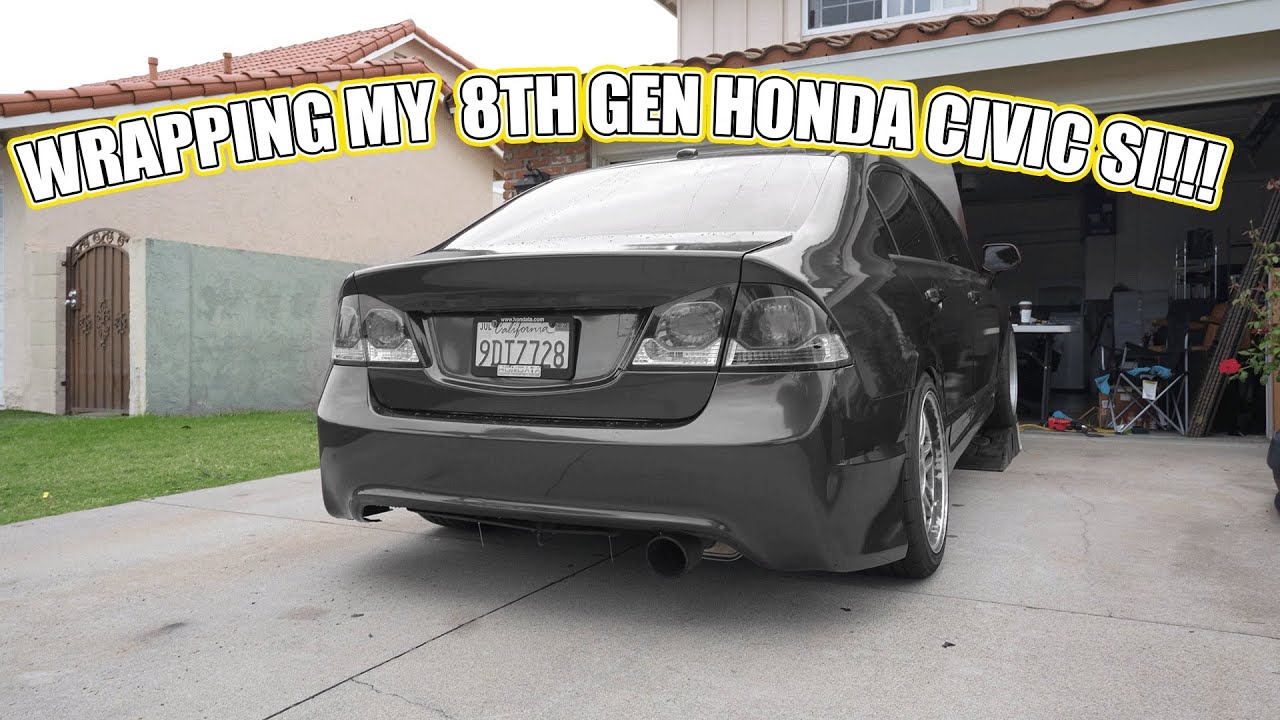 Wrapping My 8th Gen Honda Civic !! | Color Reveal