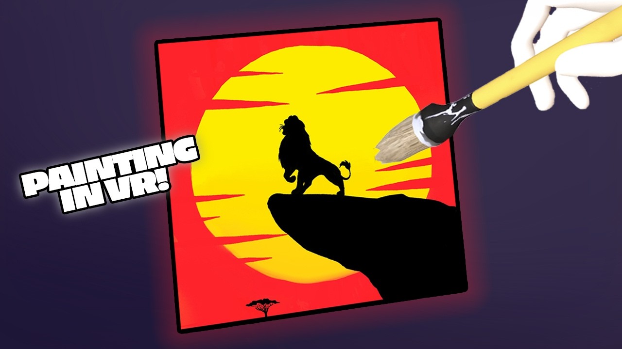 Painting VR 🖌️ |  ASMR Painting The Lion King