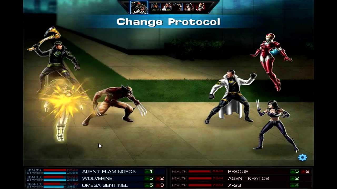 Marvel Avengers Alliance PVP - Wolverine/Omega Sentinel Vs. Rescue/X-23