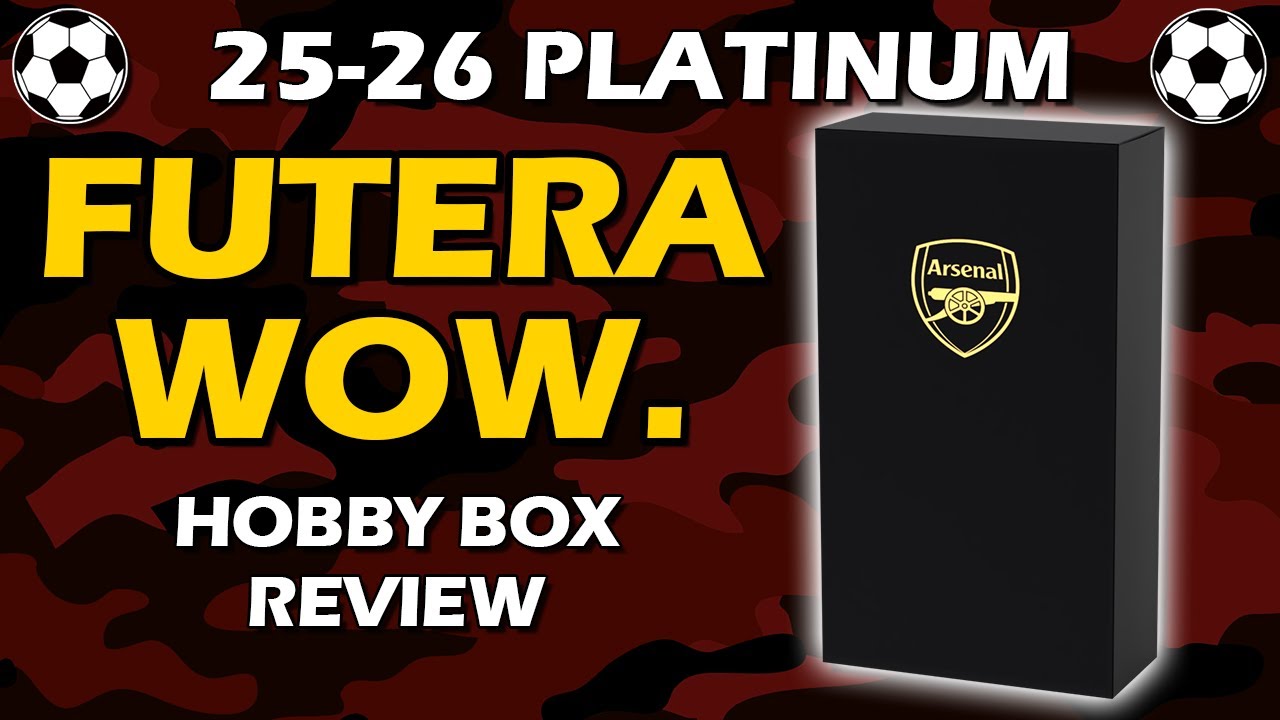 Обзор футбольного набора Futera Platinum Arsenal Hobby Box Soccer сезона 2025-26