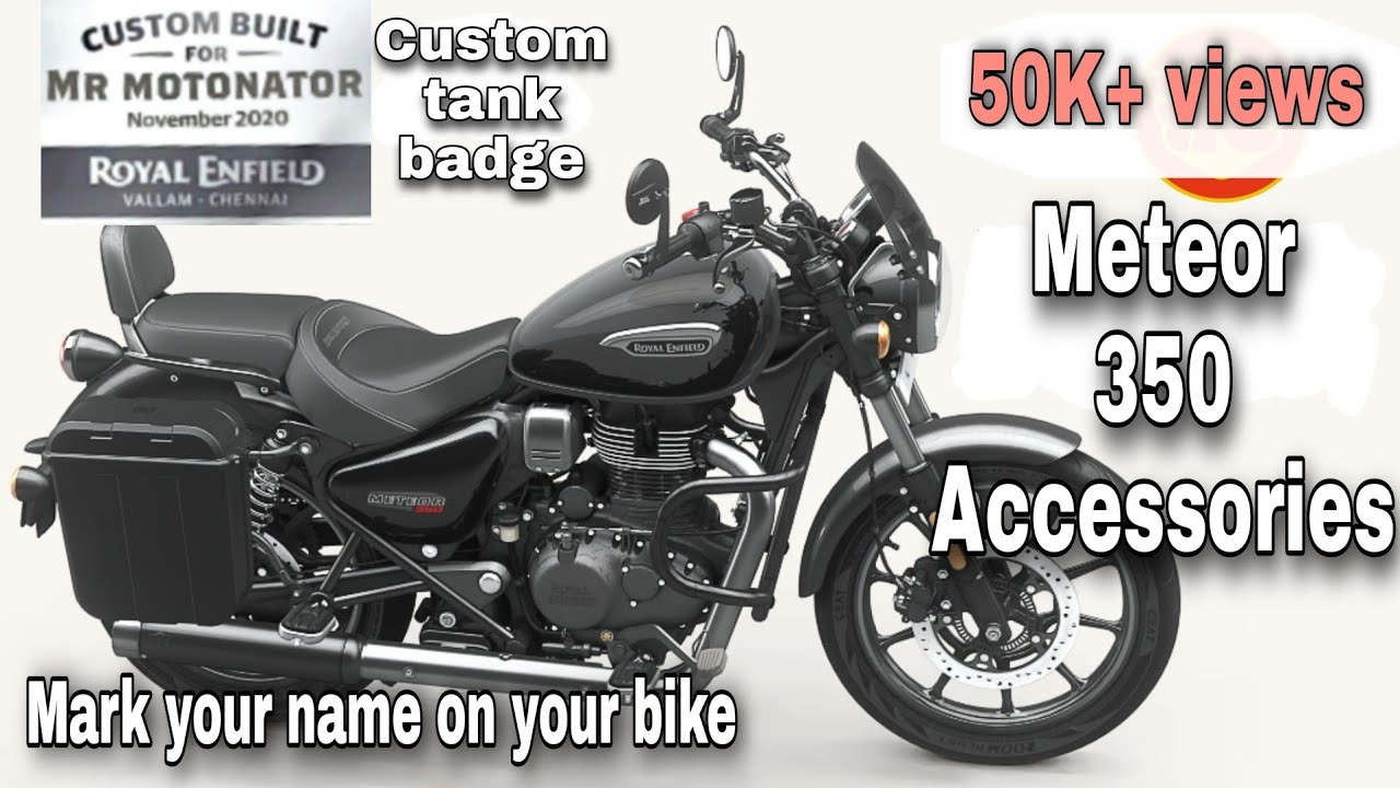 Royal Enfield Meteor 350 Accessories | MIY | Make It Yours | Custom Paint & name badge