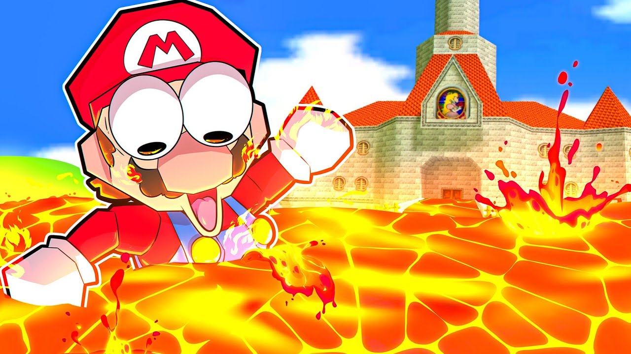 Mario 64, mas o chão é LAVA! #01 😡