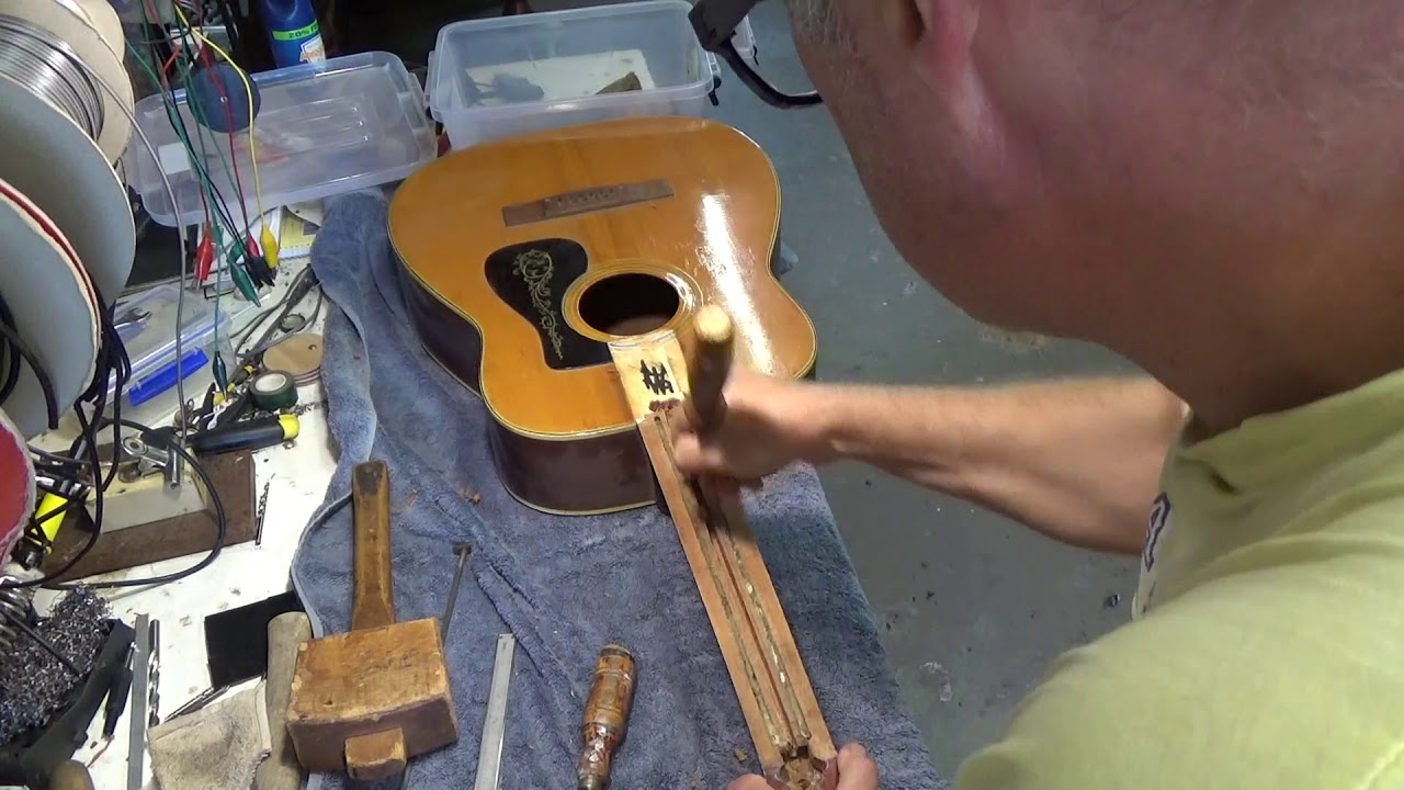 repair truss rod in a 1980s Aria 12 String acoustic