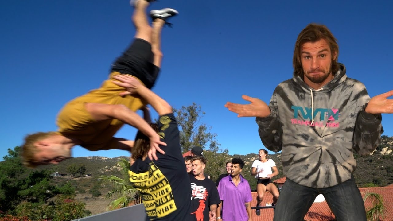I Hucked Garret Off the Top (16 FOOT DROP!)