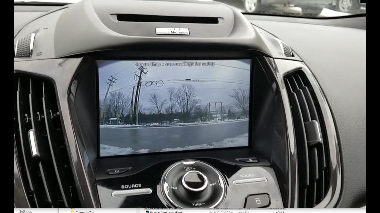 Adding a backup camera to a 2013 Ford Escape