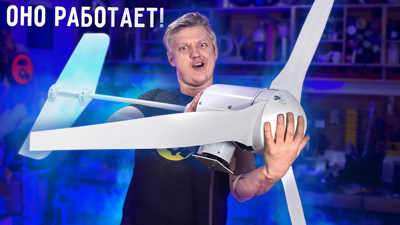 🔥 Теперь ВЕТРЯК из ГИРОСКУТЕРА работает как положено! Сколько он может дать мощности?