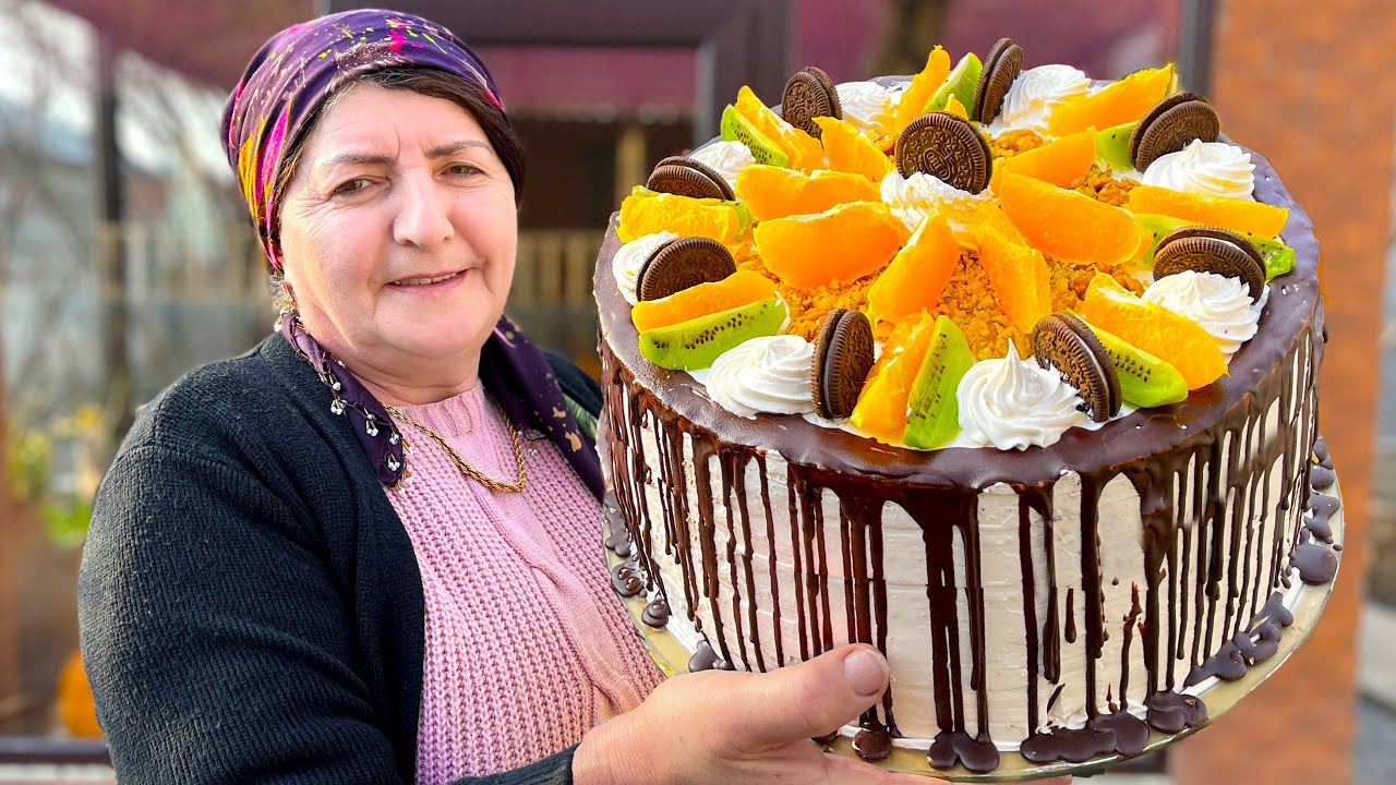 Торт из свежих фруктов: Pецепт простого и вкусного домашнего десерта от бабушки