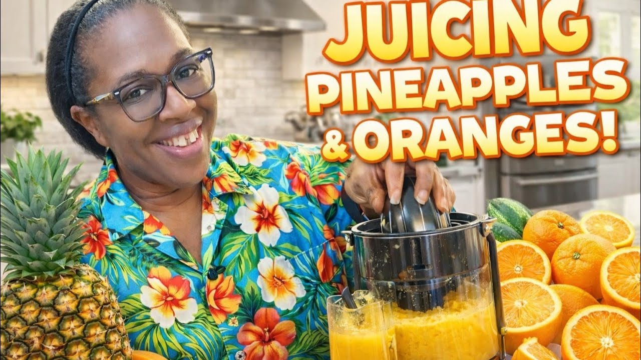AllisonMap is Juicing Pineapples & Oranges at Home 🍍🍊 | Cheap & Easy Recipes | Fresh & Heal