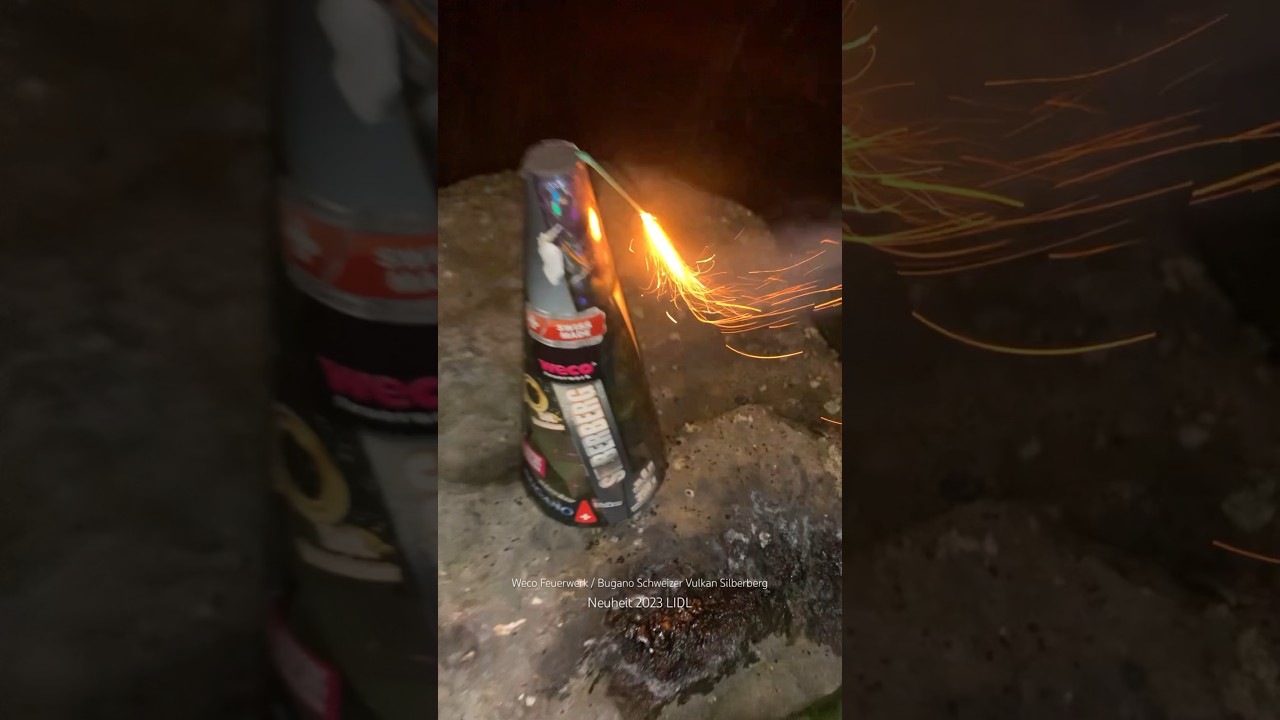 VULKAN SILBERBERG - WECO FEUERWERK / BUGANO SCHWEIZ (Neuheit 2023 LIDL) #vuurwerk #fireworks