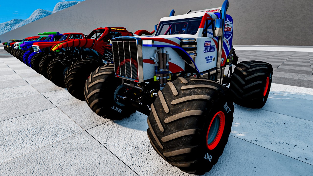 Epic High Speed monster trucks jumps stunt & crashes #30 | BeamNG Drive