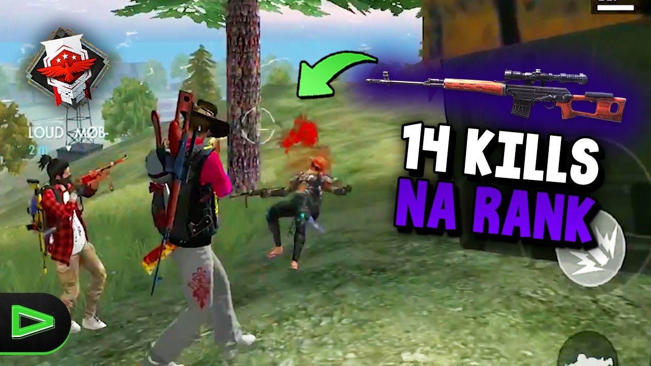 VEJAM O QUE EU FIZ USANDO A SVD NESSA RANQUEADA NO FREE FIRE!!! DUO LOUD MOB