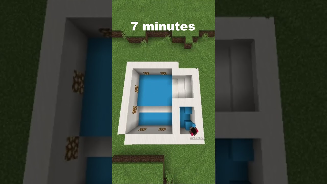 Minecraft: Modern swimming POOL tutorial!!