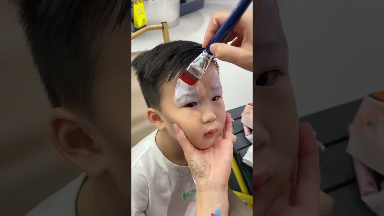 He said he likes Spider-Man  #children #facepainting #facepaint #colorful #childhood