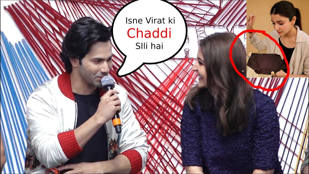 varun dhawan Making Fun of Virat Kohli In Front Of Anushka sharma sui dhaga trailer launch