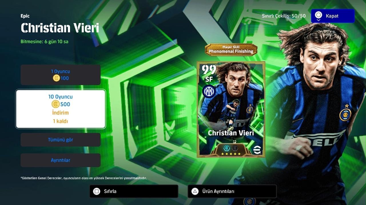 eFootball_2026 Vieri top açılımı