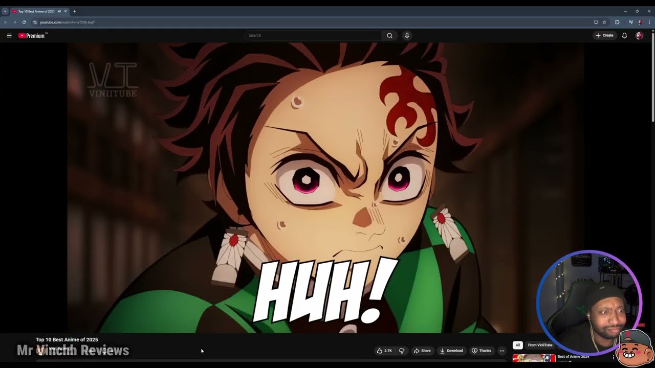 My REACTION to @ViniiTube1 Top Anime of 2025