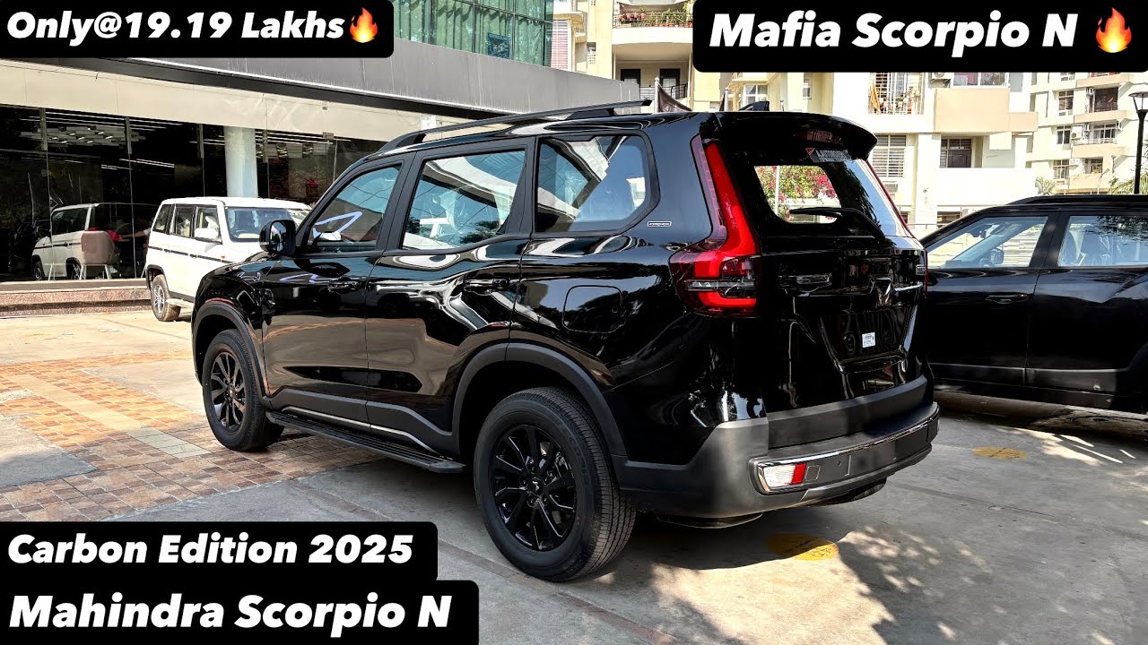 New Mahindra Scorpio N Carbon Edition 2025 | ALL BLACK MAFIA LOOK ONLY@19.19 LAKHS | Full review 😍🔥