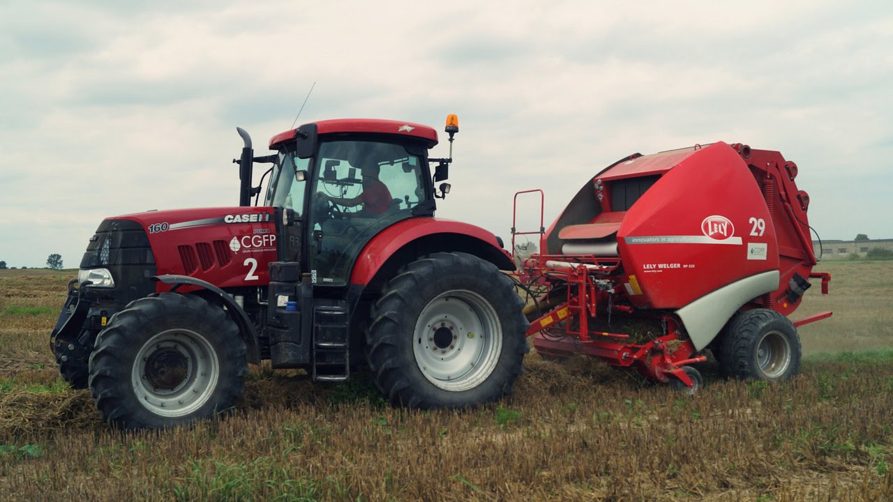 Największa prasa zmiennokomorowa Lely Welger RP 535 w słomie