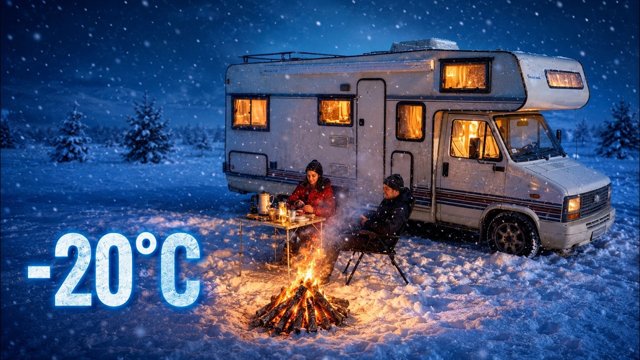CAMPING in ZAPADA la -20°C