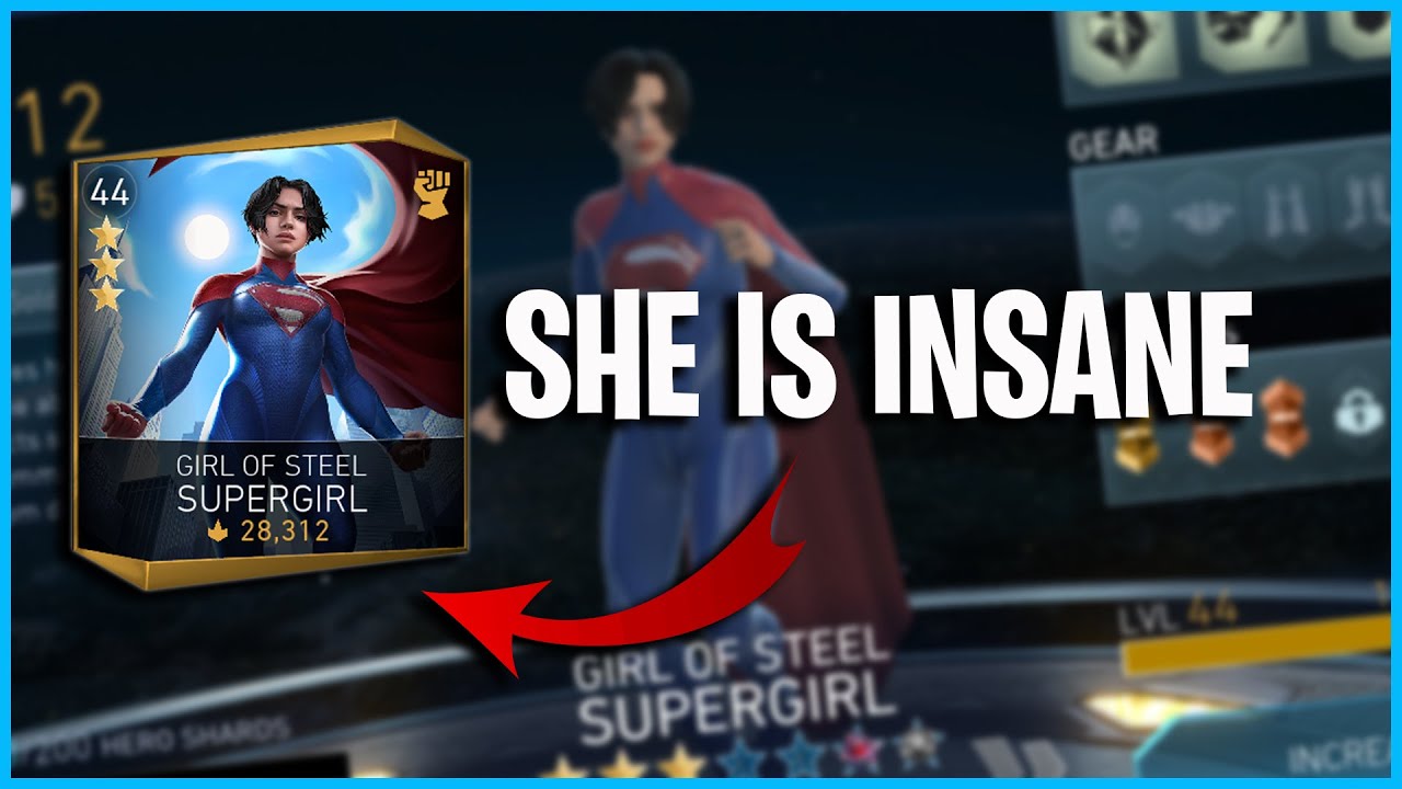 Injustice 2 Mobile | Girl Of Steel Supergirl Is Insane | Kingdom Of Madness | Heroic 4 Tier 4