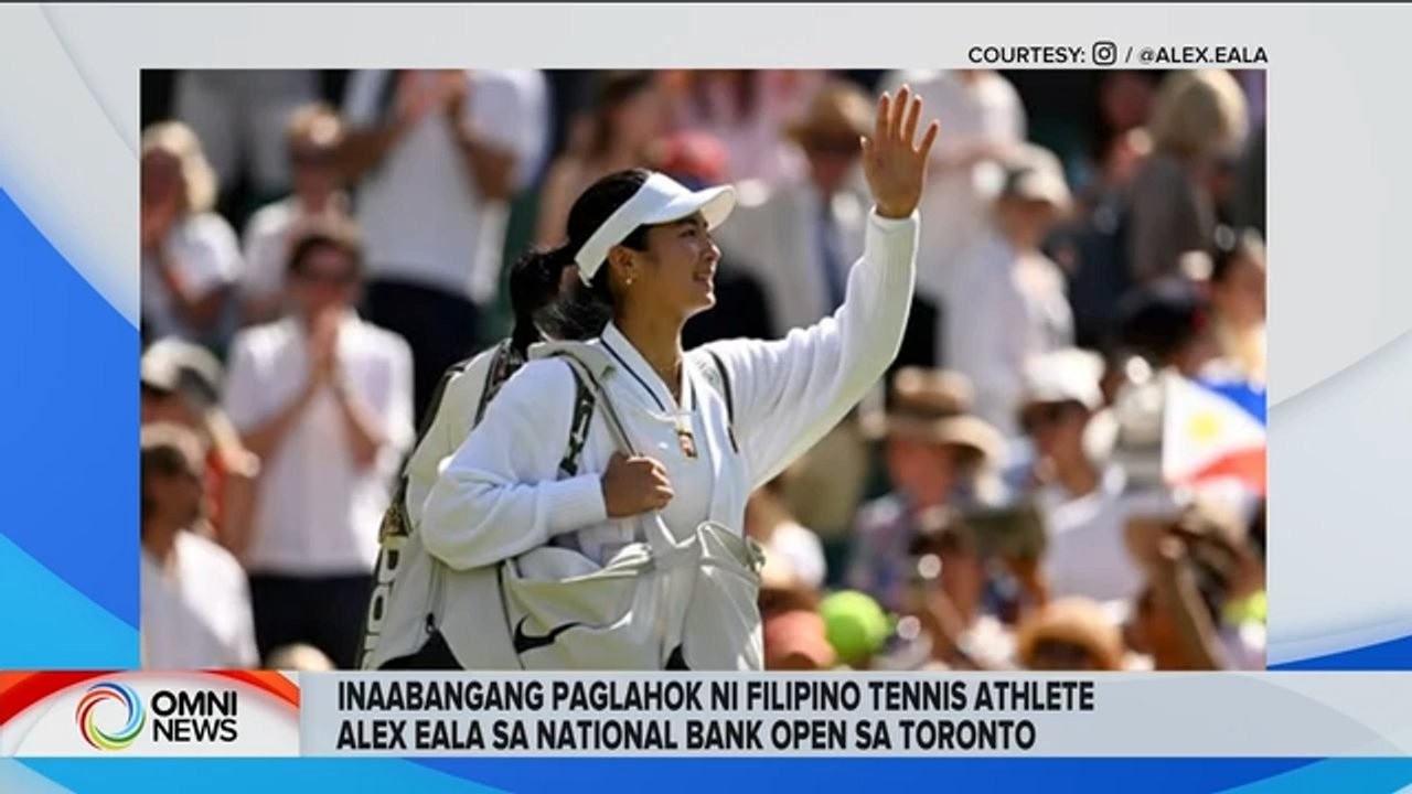 Rising Filipino tennis star Alex Eala inaabangan sa National Bank Open Toronto | OMNI News Filipino