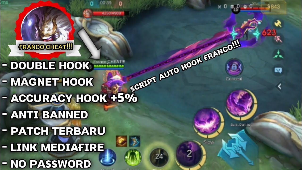 UPDATE ‼️ SCRIPT AUTO HOOK & AUTO AIM FRANCO | LINK MEDIAFIRE & NO PASSWORD