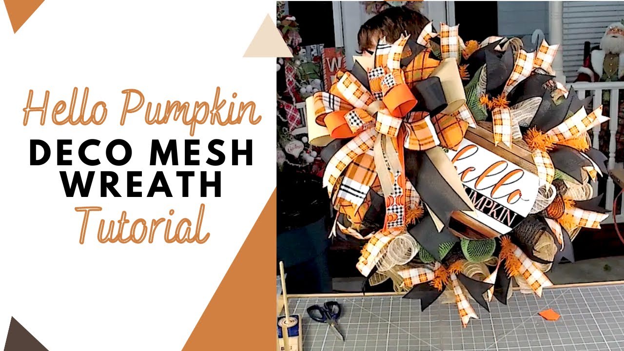 Deco Exchange   Hello Pumpkin Wreath