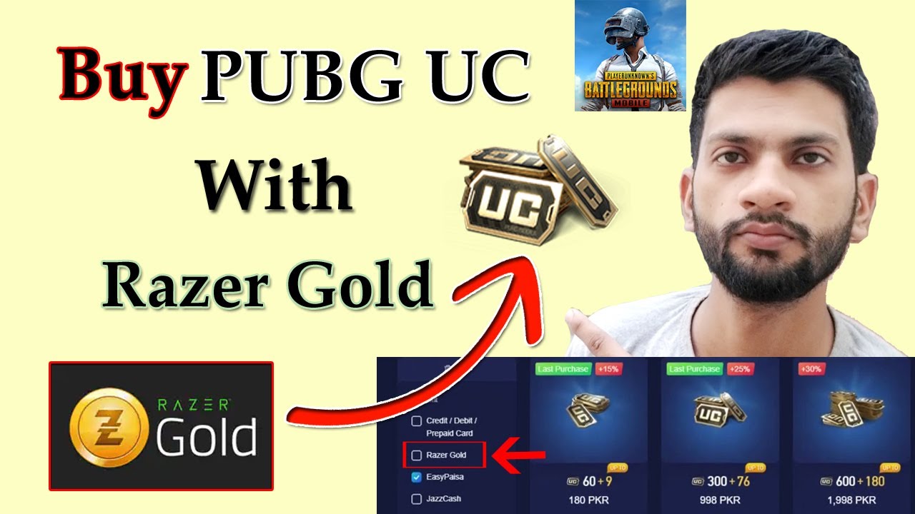 How to Buy PUBG UC with Razer Gold (Pakistan) -  Easy UC Purchase 2023 || in Urdu/Hindi