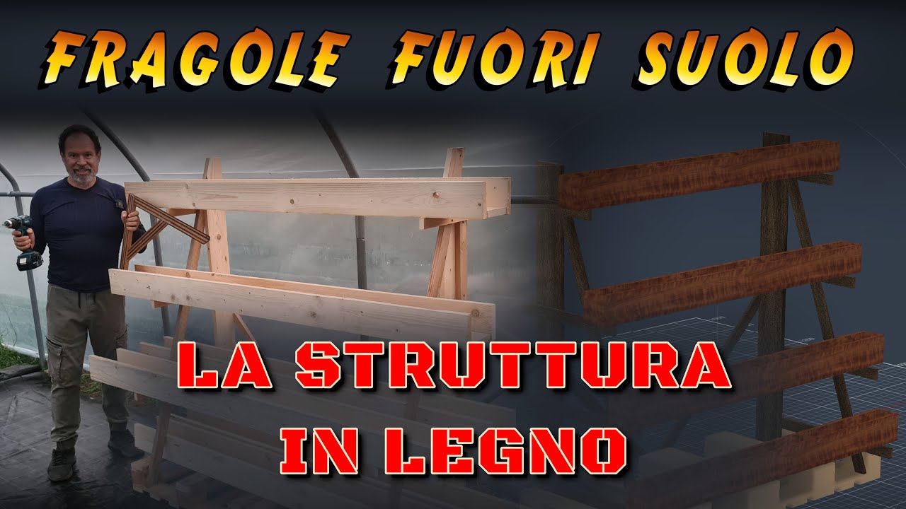Costruisco la struttura per le fragole fuori suolo
