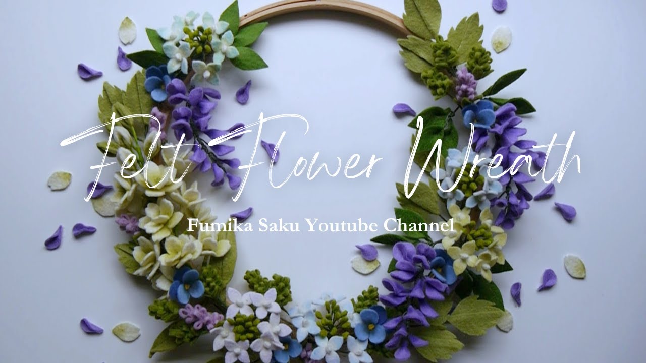How to Make Felt Flower Wreath