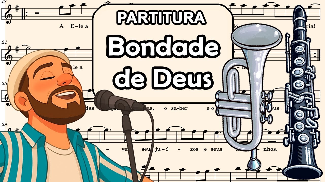 Bondade de Deus (Goodness of God)  Partitura para Clarinete, Trompete, Sax Tenor e Sax Soprano