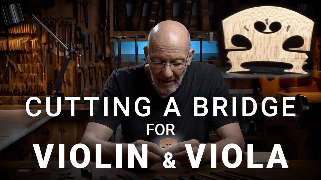 Wie man einen Steg für Violine oder Viola schneidet