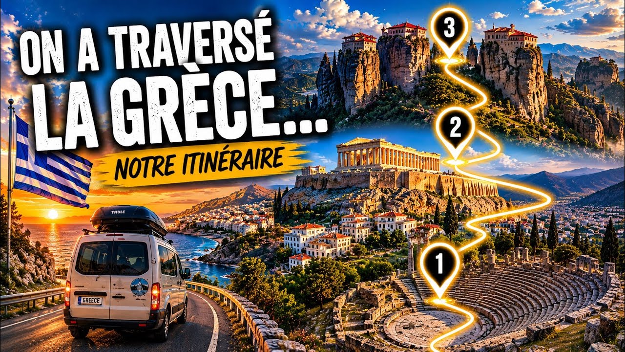 🇬🇷 ITINÉRAIRE Grèce : 18 LIEUX À NE PAS MANQUER pour un road trip parfait (+ carte 🗺️)