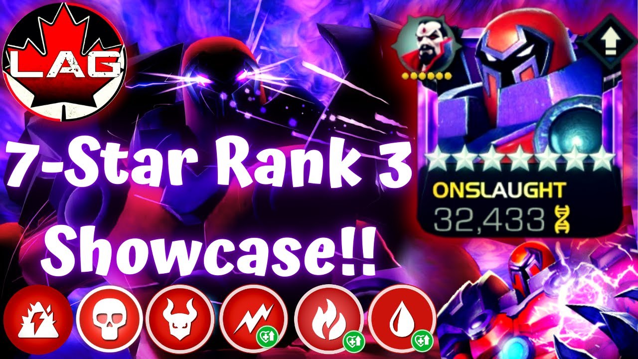 Onslaught Best 7-Star In Game Highest Rank Attainable Showcase! Battlegrounds! Necropolis! - MCOC