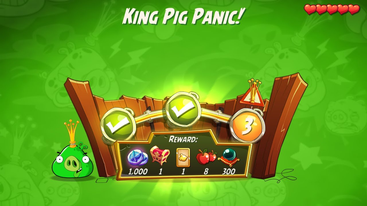 KPP Shortcut - No Red,Blues,Chuck,Hal - King Pig Panic, Angry Birds 2