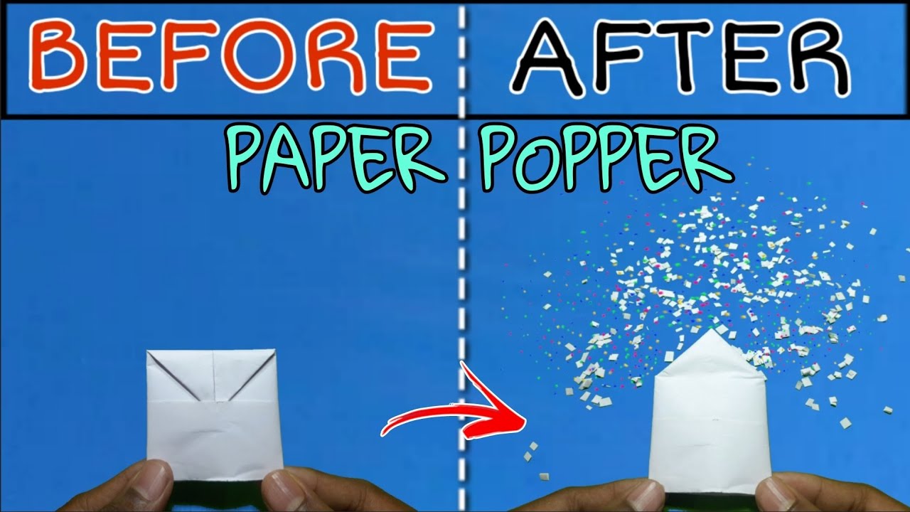 How to Make a Party Popper Using Paper | Party Popper | @trickperiments | #diy #papercraft