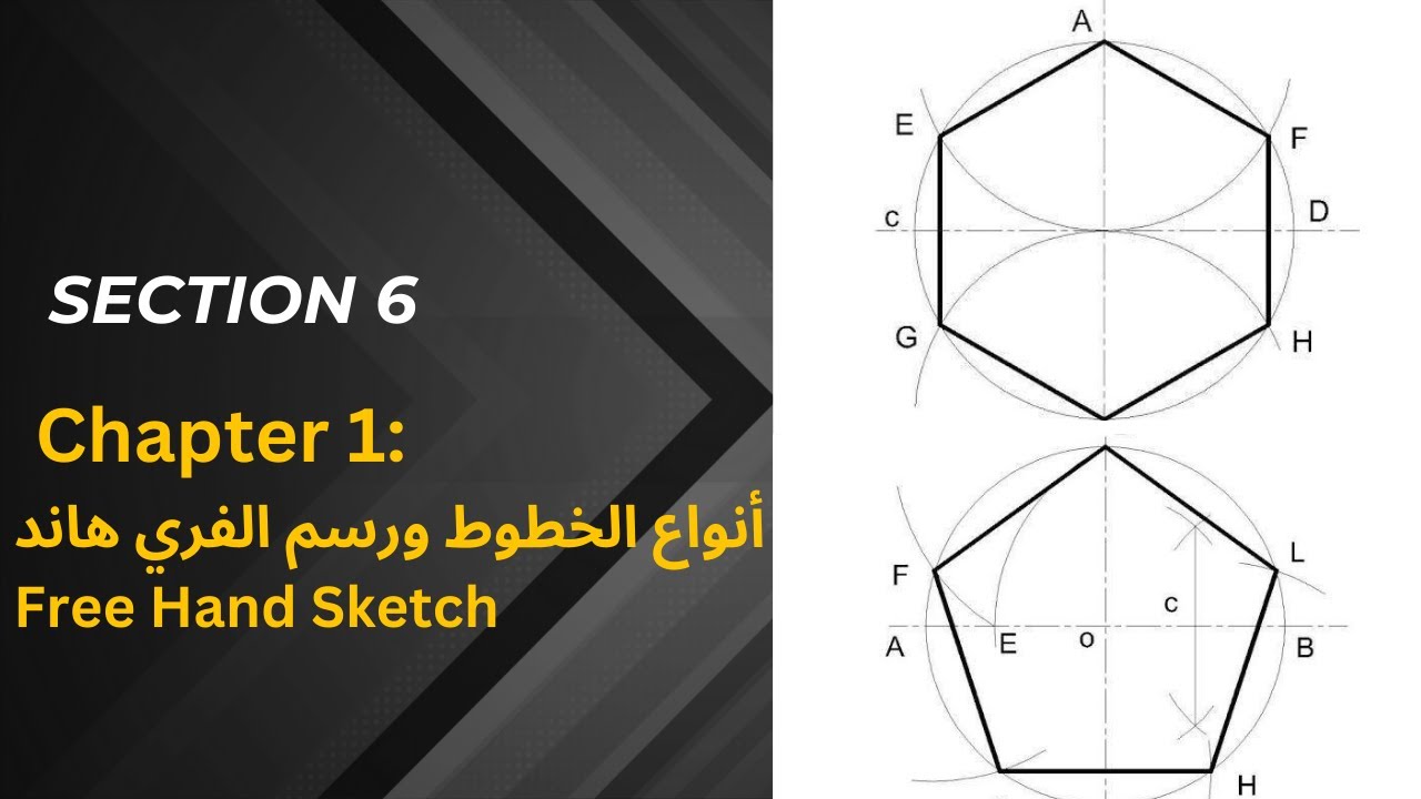 رسم السداسي والخماسي - sec 6