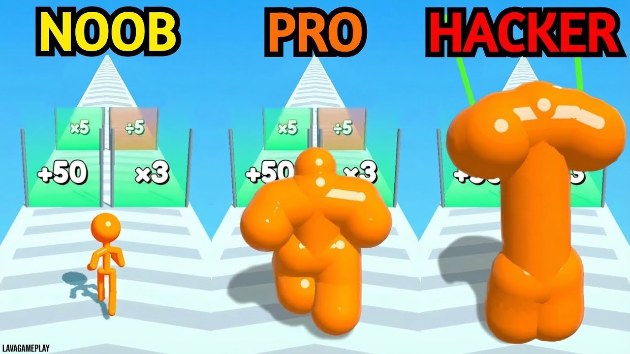 😱💥TALL MAN RUN NOOB vs PRO vs HACKER 