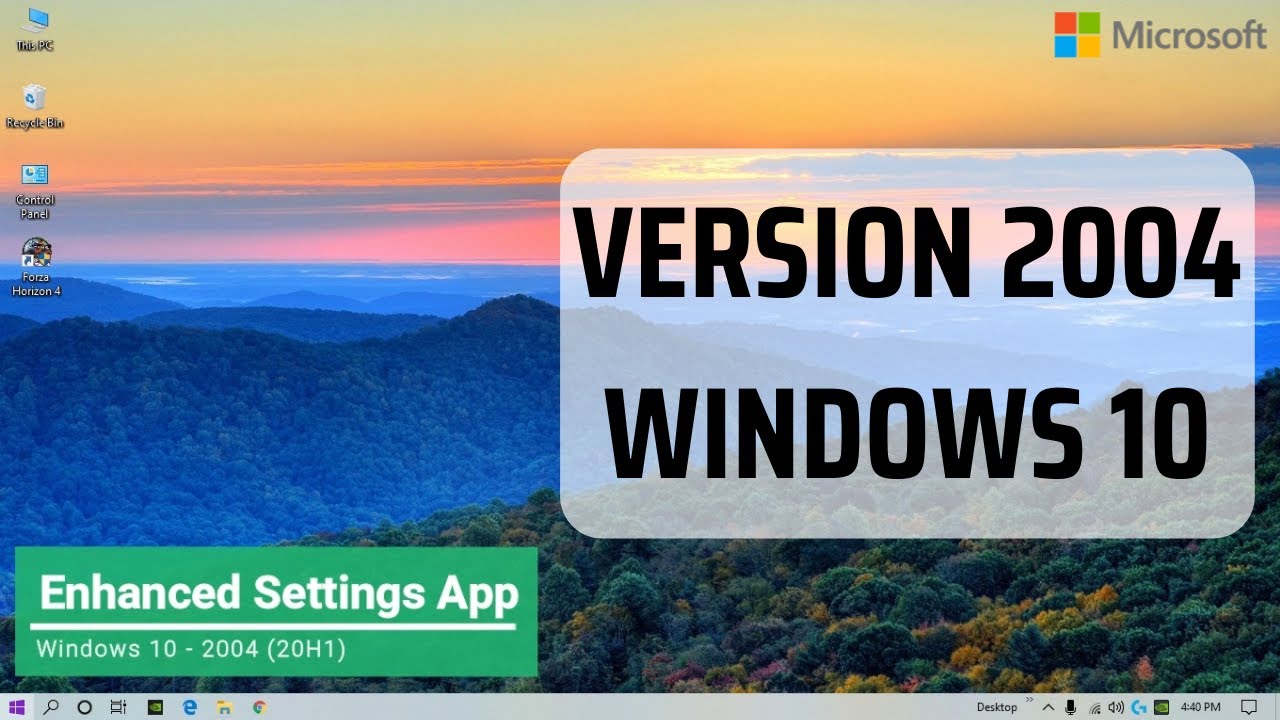 Windows 10 2004 (20H1) May 2020 Update Overview