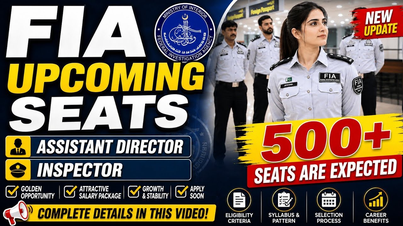 FIA Upcoming Jobs 2026 | 500+ Seats Expected for Assistant Director & Inspector | Latest FIA Update