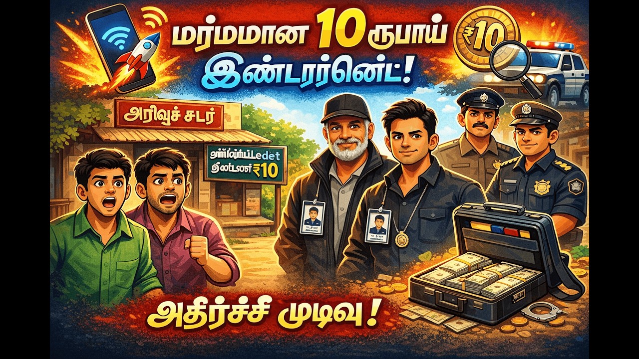 Tamil Story-மர்மமான 10 ரூபாய் இன்டர்நெட்/Mini Magic Tamil/Moral Story-2
