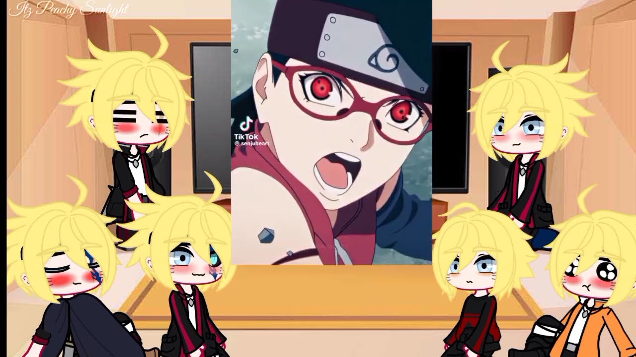 ✅React To Sarada💚Uchiha Boruto Uzumaki💚And Sarada /Borusara, GachaReact , Full HD video✅
