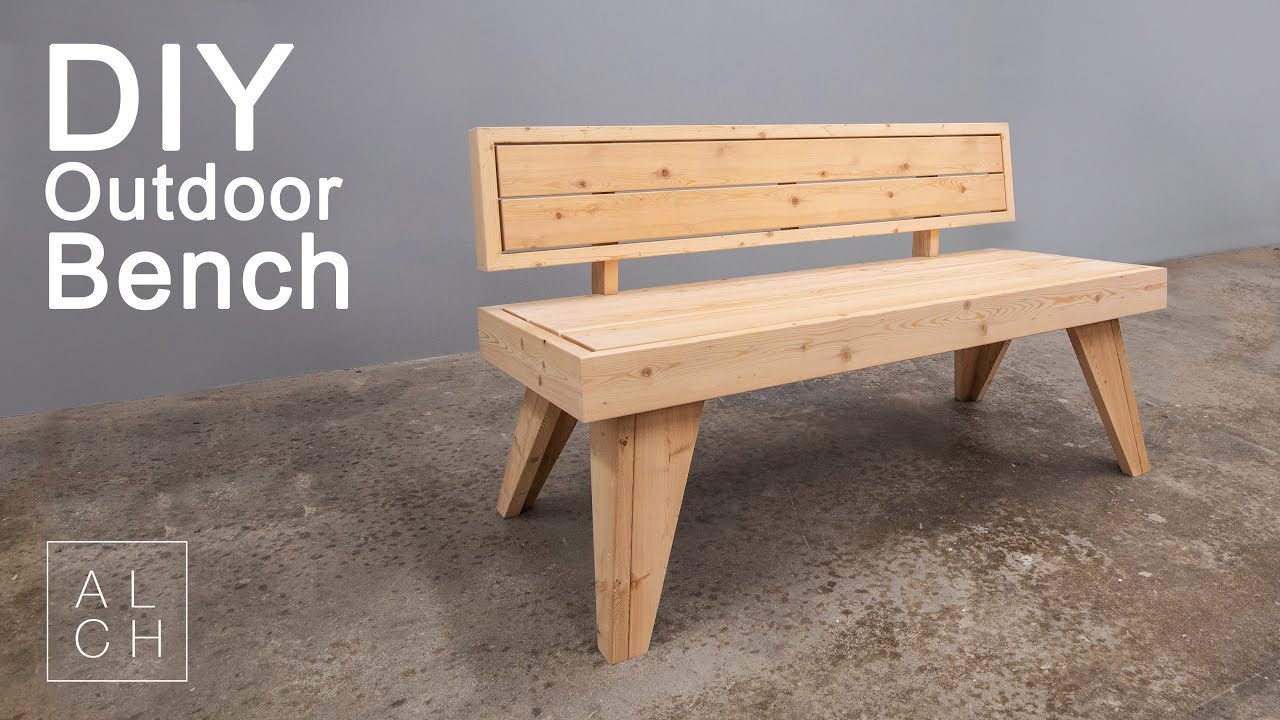 DIY Outdoor Bench - Modern Bench How-To
