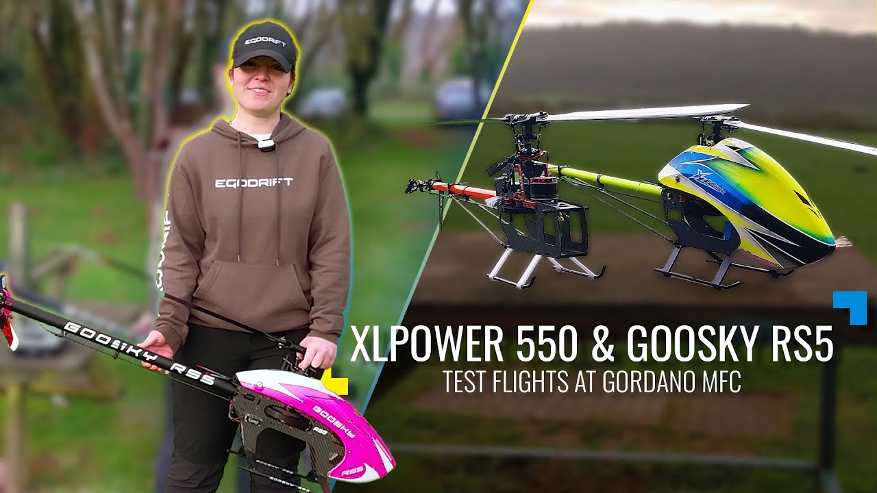 After the crash: XLPOWER 550 Maiden & Goosky RS5 Test - WOW