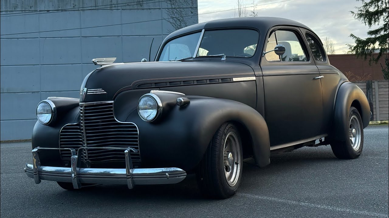 1940 Chevy business coupe hot rod / start and drive .