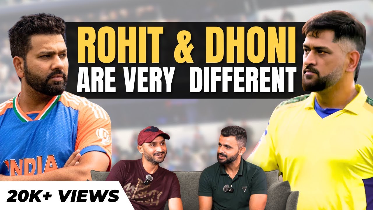 Rohit Sharma Vs MS Dhoni - Who is better as a Captains?😳| Harbhajan Singh | Cricket Podcast Clips