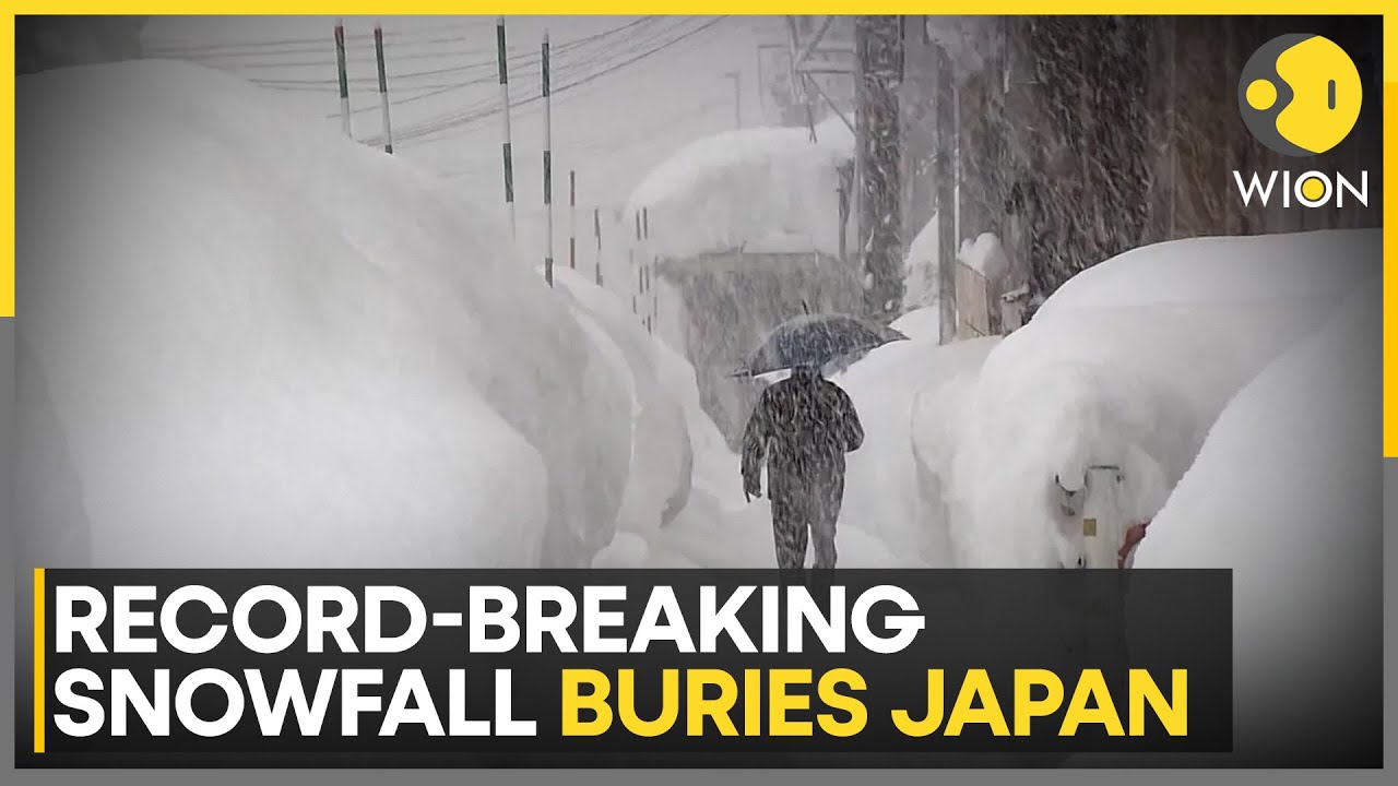 Japan Snowfall: Heavy Snow Envelops Parts of 'Sea Of Japan' Coast | WION News