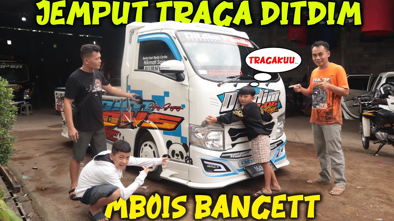 JEMPUT TRAGA DITDIM!! dimas dan kak adit gak sabar pengen jalan pakai traga mbois